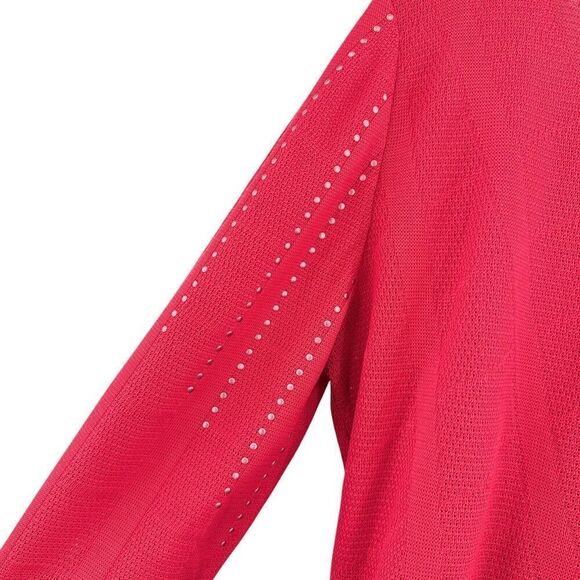 Ming Wang Tunic Top Blouse Size Large Poncho Sleeve Studded Lagenlook Boxy - Picture 6 of 11